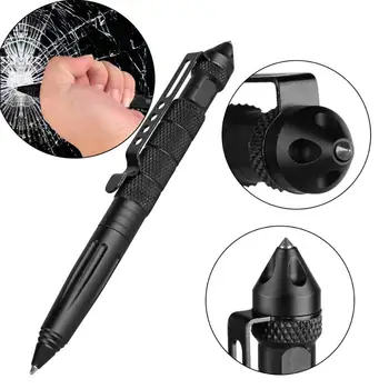Apărare Buzunar Tactical Pen Aluminiu Aviației Anti-derapare Militară Legitimă Apărare Militară Pen Întrerupător de Sticlă Anti-mini Kit de Supravietuire