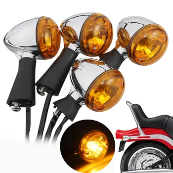 Motociclete de CONDUS cu Halogen de Semnalizare Relocare Față și Spate Lumini de Semnalizare Amber Indicatori PENTRU INDIAN 14-20 SCOUT Șaizeci de BOBBER